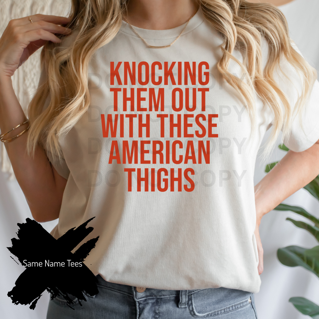 Knocking Them Out With These American Thighs